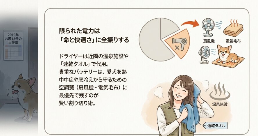 女子キャンプで髪を快適に乾かすための現実的な代替案