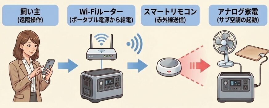ポータブル電源で稼働させる猛暑・極寒対策