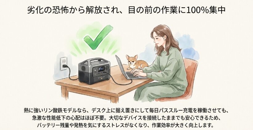 熱ダメージを最小限に抑える安心の構造