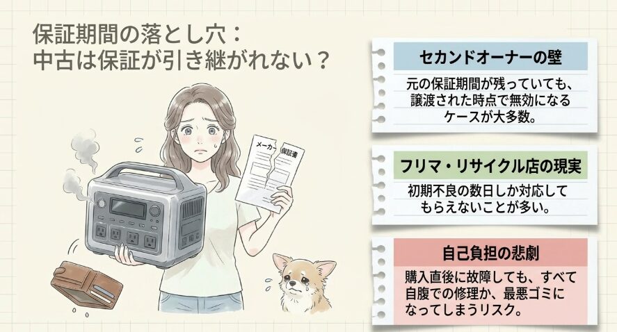 保証期間の有無とアフターサポート