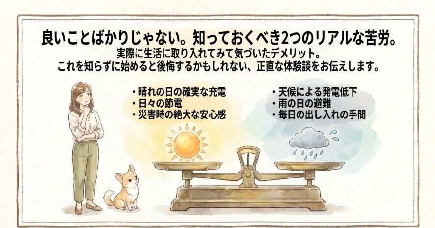 ちょっと待って！ベランダ発電で私が気になったこと