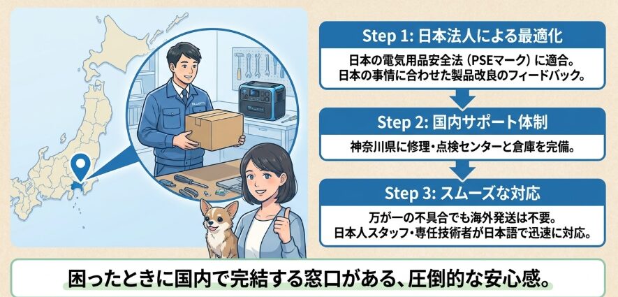 日本法人のブルーティパワー株式会社の役割