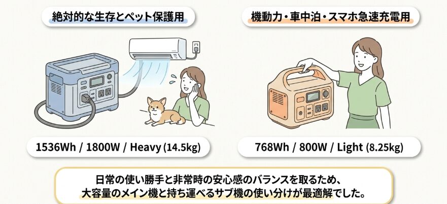 我が家が購入したおすすめの容量とスペック