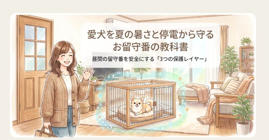 昼間にチワワだけで留守番時のエアコン設定温度・湿度