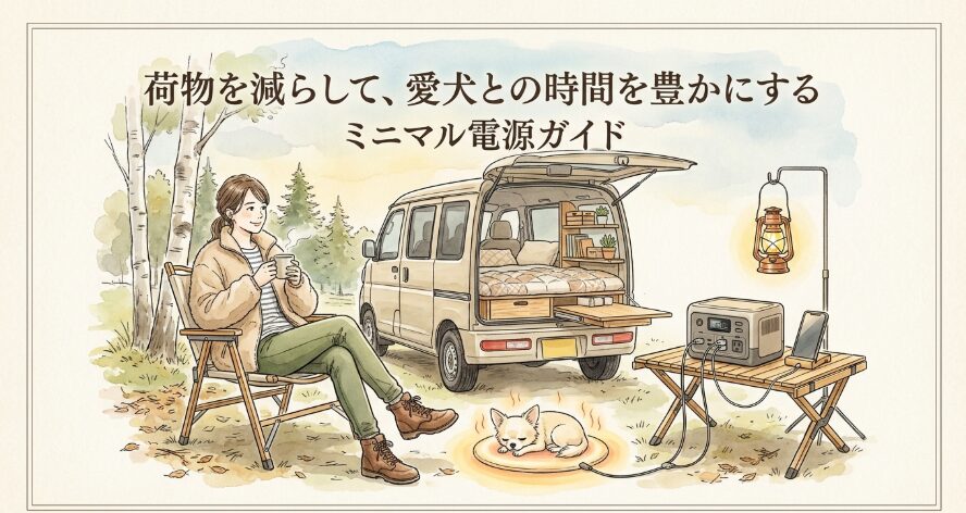 軽いポータブル電源でソロキャンプを快適に！