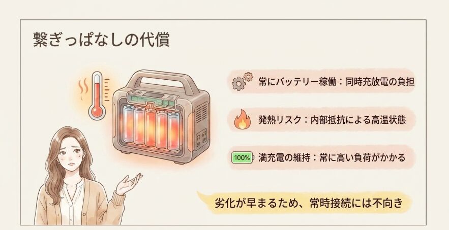 パススルーがバッテリー寿命に与える影響