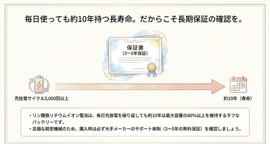 購入前に知っておきたい寿命と保証期間