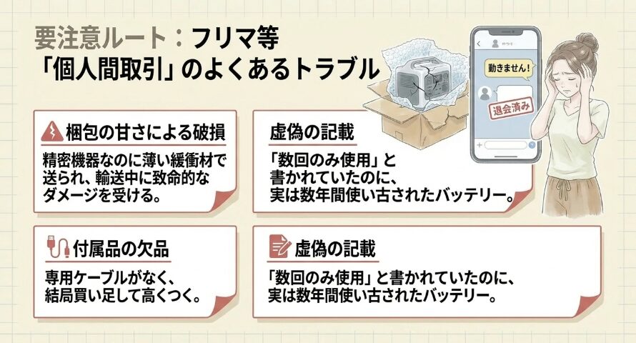個人間取引でのトラブル事例と注意点