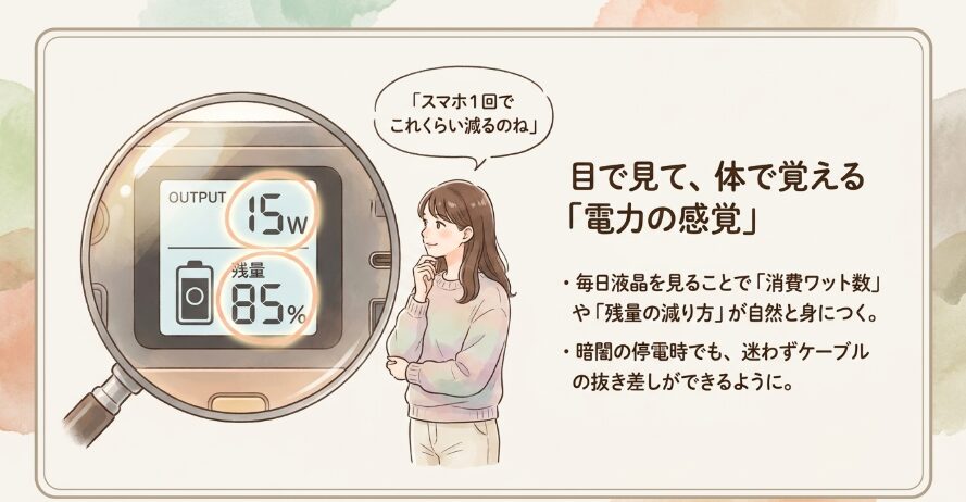 日常的に触ることで得られる安心感と操作の習熟