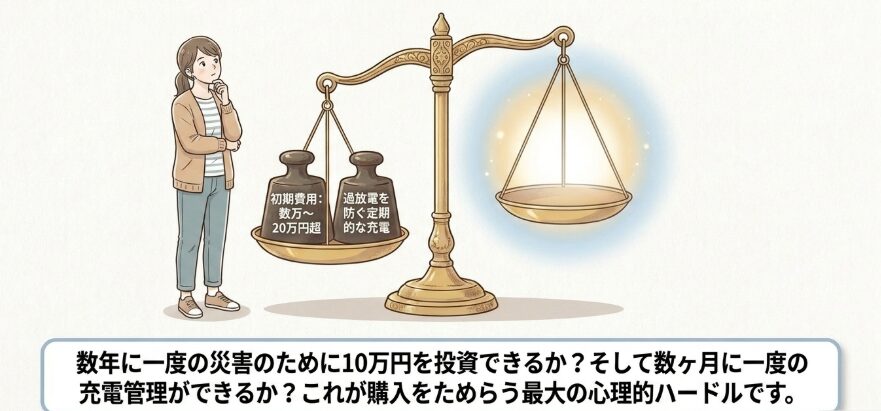ポータブル電源の寿命とメンテナンスの負担