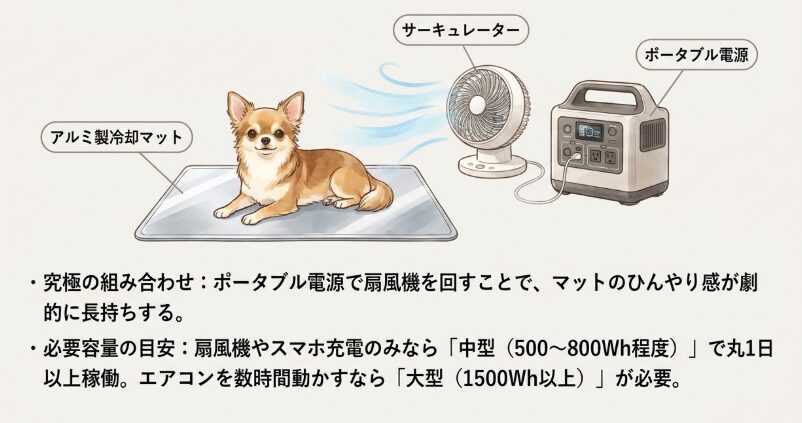 ポータブル電源との併用方法