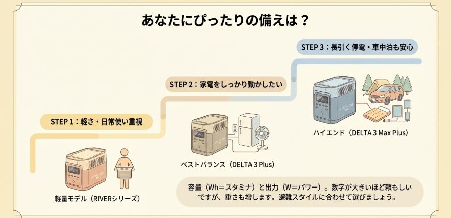 チワワとの防災におすすめのEcoFlow（エコフロー）ポータブル電源の選び方