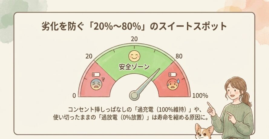 過充電と過放電を避けるためのコツ
