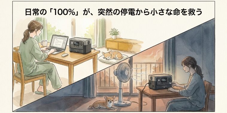 愛犬を守るための日常的な満充電の維持