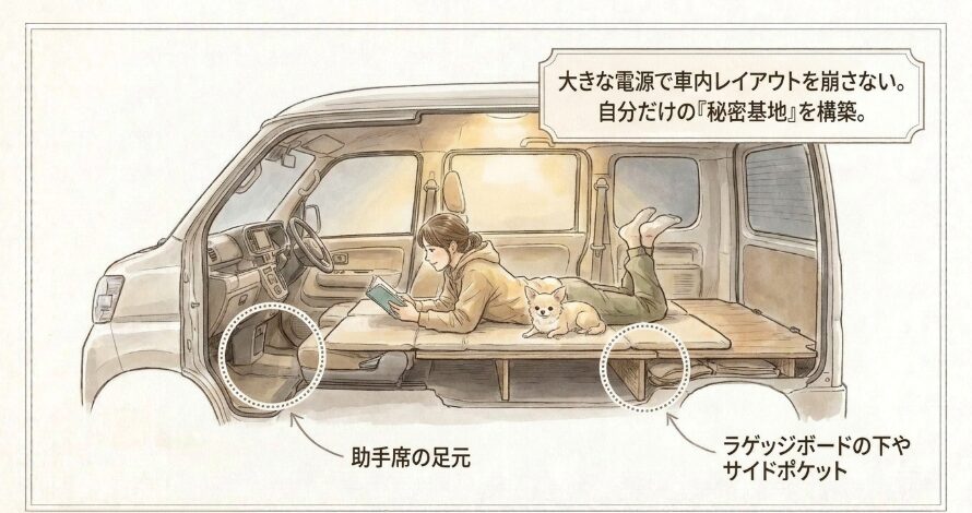 愛車アトレーで作る小さな快適空間