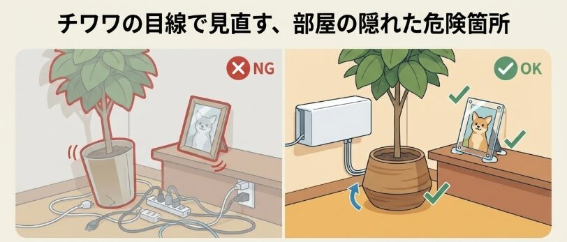 見落としがちな小物の固定と配置の工夫