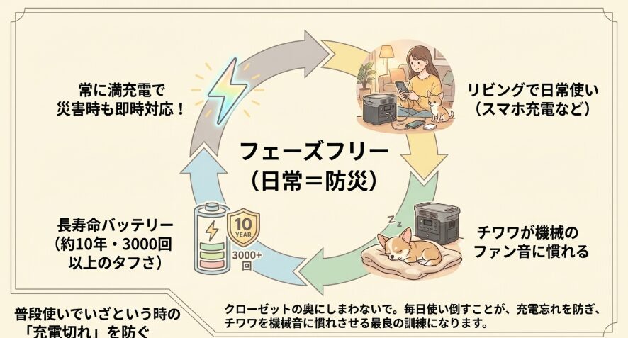 普段使いでいざという時の「充電切れ」を防ぐ