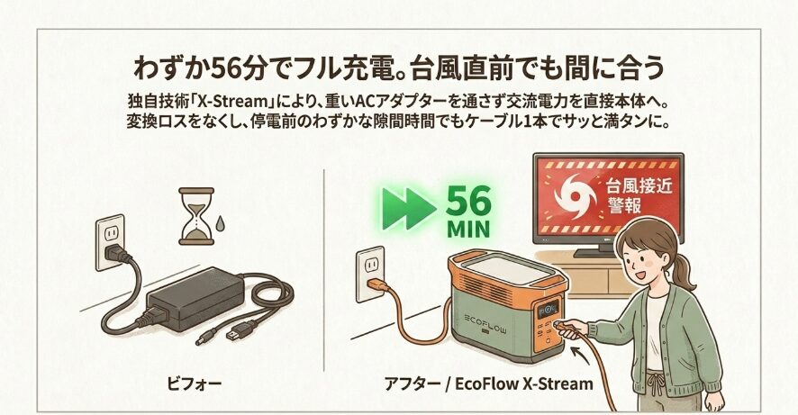 X-Stream：圧倒的な充電速度