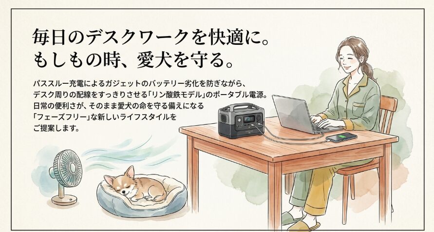 パススルー充電のスマホバッテリー劣化を防ぐ！