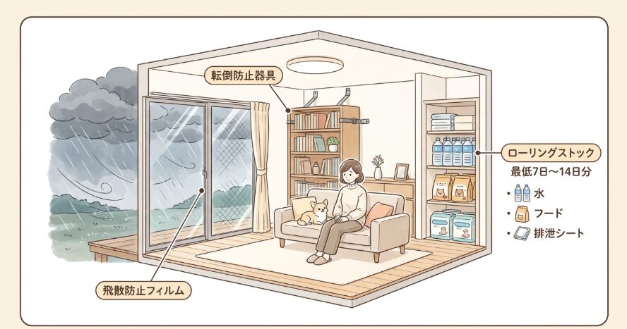 避難所を頼らない在宅避難の備えと環境作り
