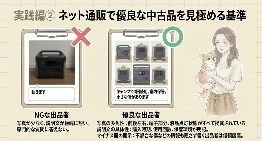 ネット通販で優良な中古品を見極める基準