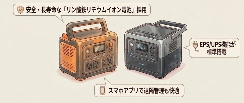 おすすめのポータブル電源ブランドと機種