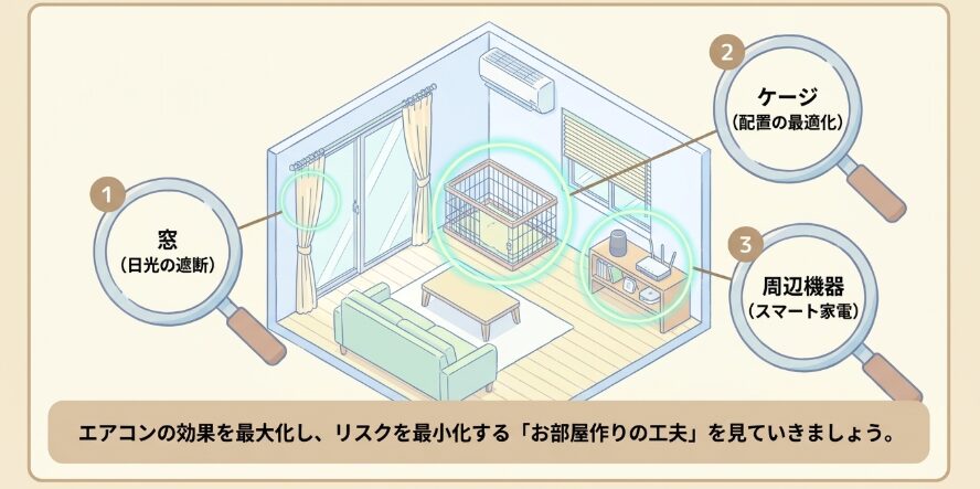 昼間チワワ留守番に最適なエアコン設定の工夫