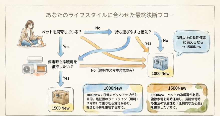 Jackery1000Newと1500New比較から見える最適な選択