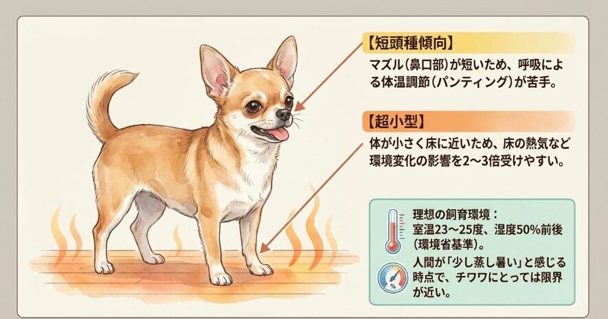 チワワが暑さに弱い理由