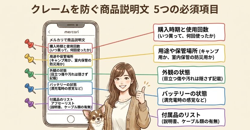 トラブルを防ぐ商品説明文の書き方と状態の伝え方