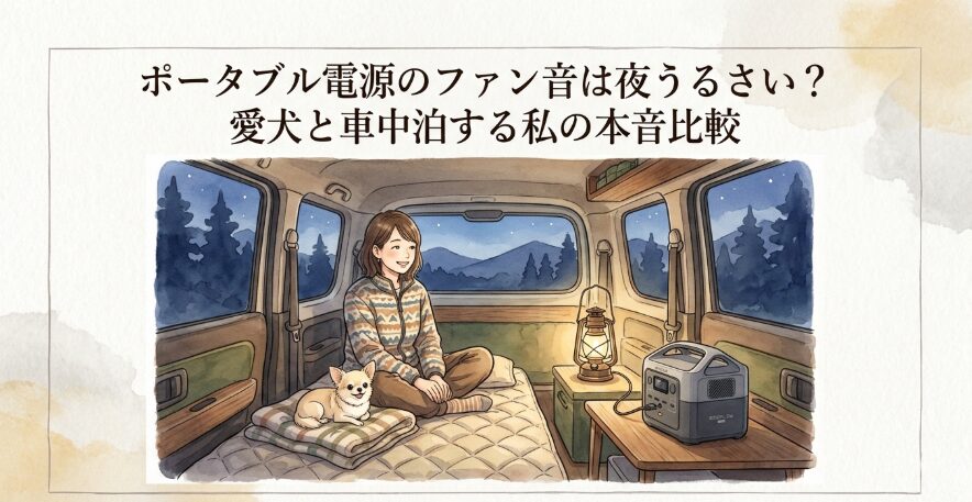 ポータブル電源のファン音は夜うるさい？