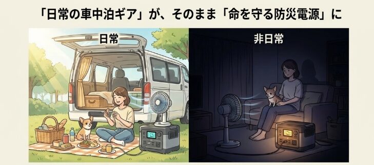 災害時の停電対策にも役立つポータブル電源の魅力