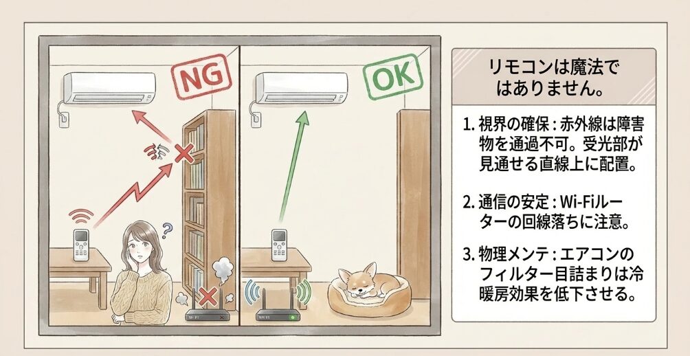 Wi-Fi回線の切断や誤作動を防ぐ注意点