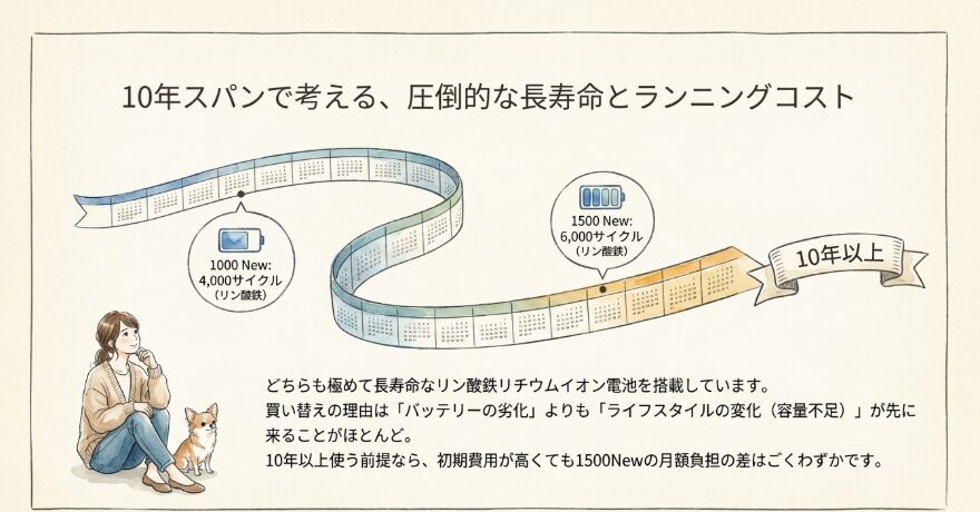 長期利用を踏まえたランニングコスト