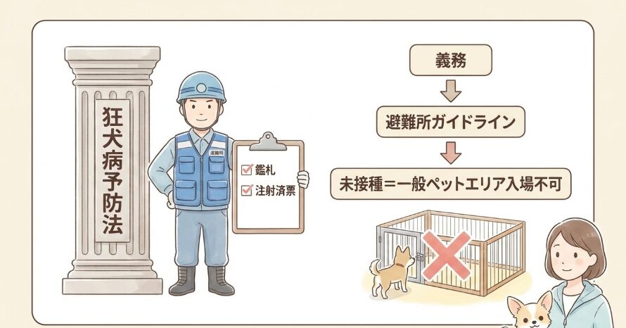 狂犬病予防法による義務と避難所のルール