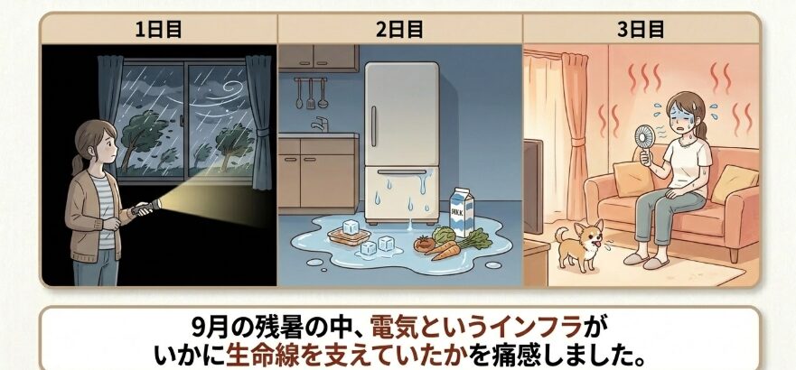 台風での3日間停電で直面した暑さの恐怖