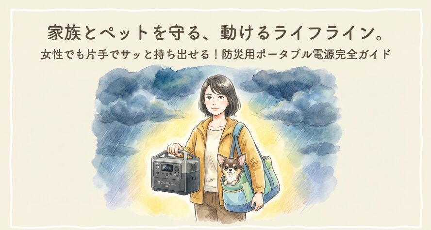 防災に最適なEcoFlow「RIVERシリーズ」