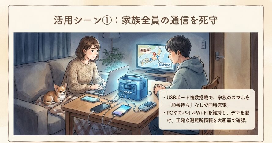情報収集のためのスマホ・PC充電：デマに惑わされない命綱を確保