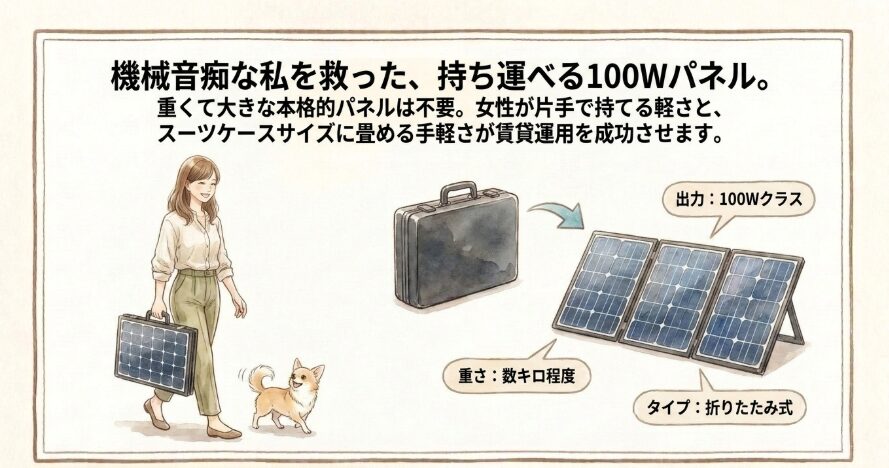 私が選んだ100W小型ソーラーパネルと感動の初発電