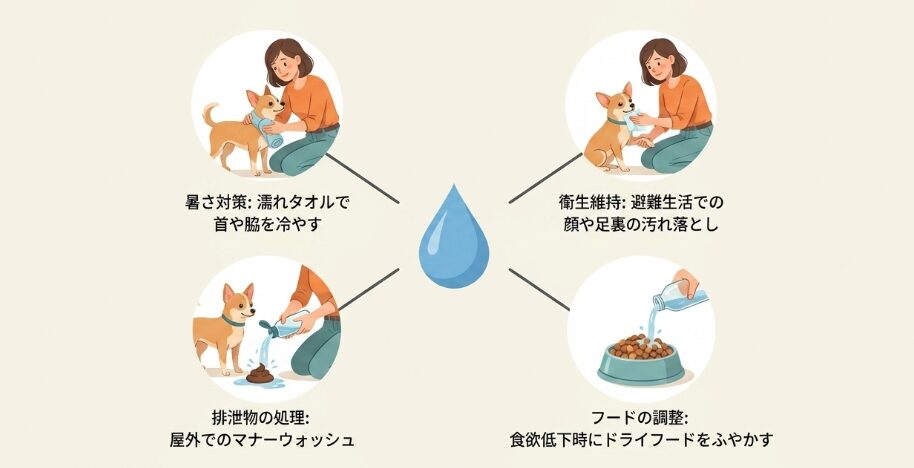 暑さ対策や衛生管理に役立つ水の活用アイデア