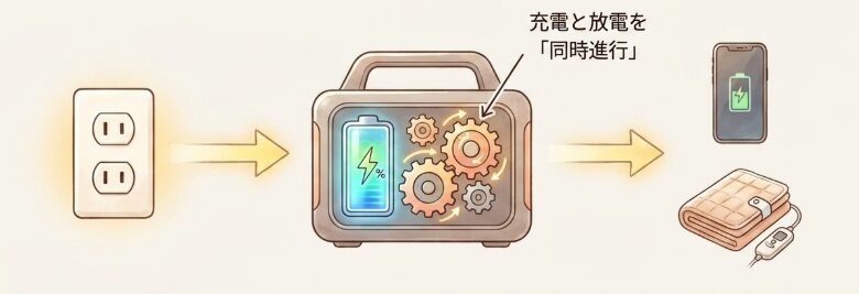 パススルー充電の基本構造とメリット