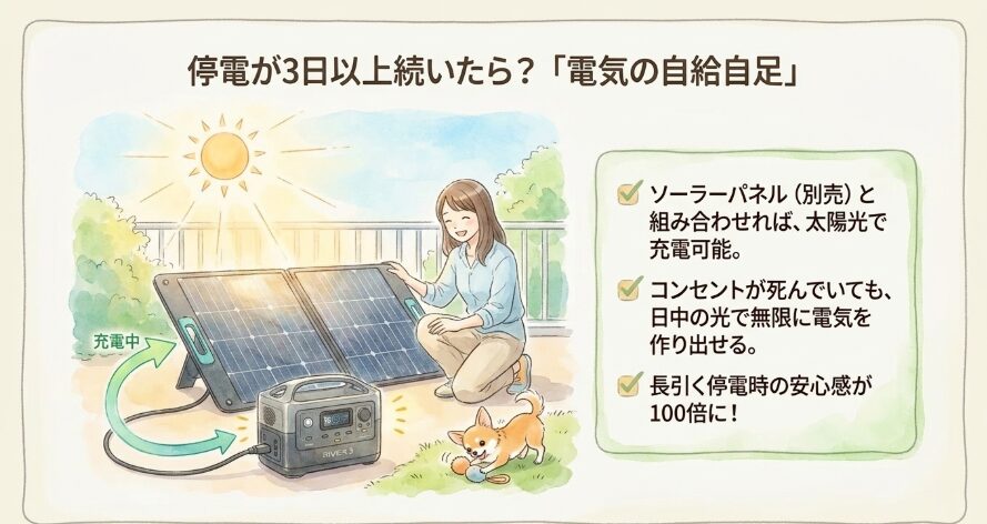 「もしも」の停電が長引いた場合の備え
