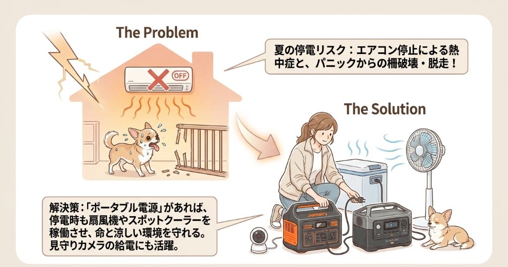 停電時もエアコンを動かせるポータブル電源