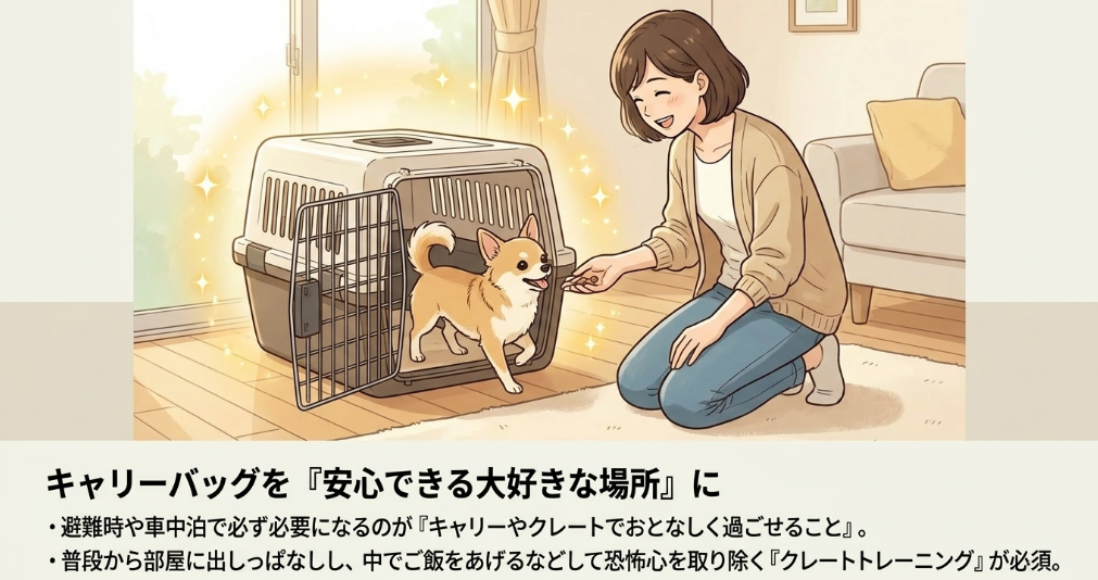 キャリーバッグに慣れさせる日頃のしつけ