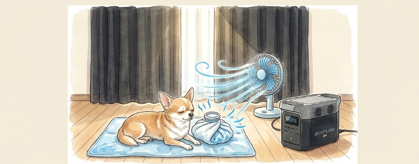 停電時のペットの体調管理と電源の確保手順