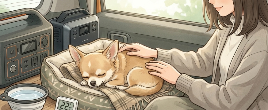 愛犬やペットと過ごす車中泊の体調管理とマナー