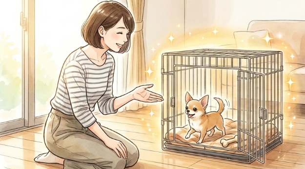 日頃から準備しておくペットのしつけとケージ慣れ