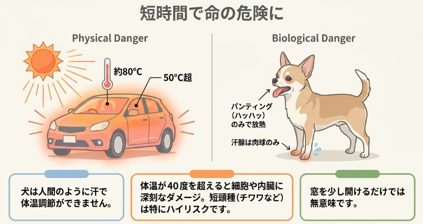 熱中症が短時間で発症する車内温度の危険性