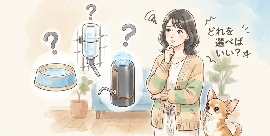 愛犬の留守番に便利な自動給水器の選び方と基礎知識