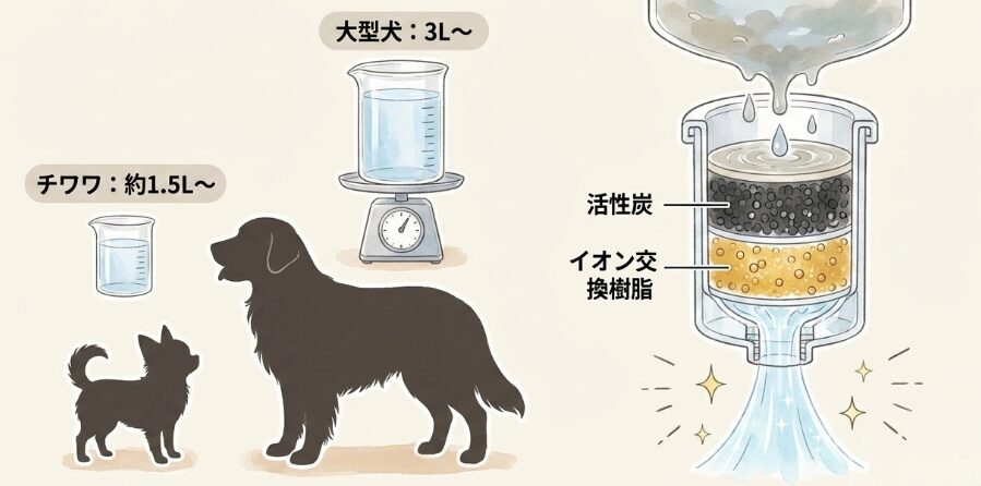 水の容量やフィルター性能で選ぶポイント
